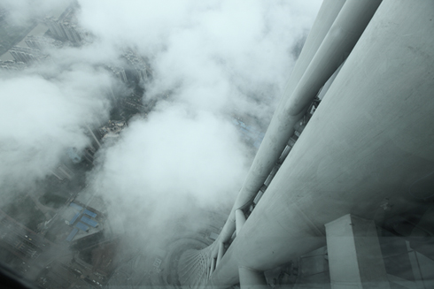 above clouds